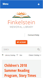 Mobile Screenshot of finkelsteinlibrary.org