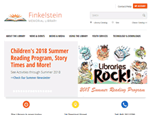 Tablet Screenshot of finkelsteinlibrary.org